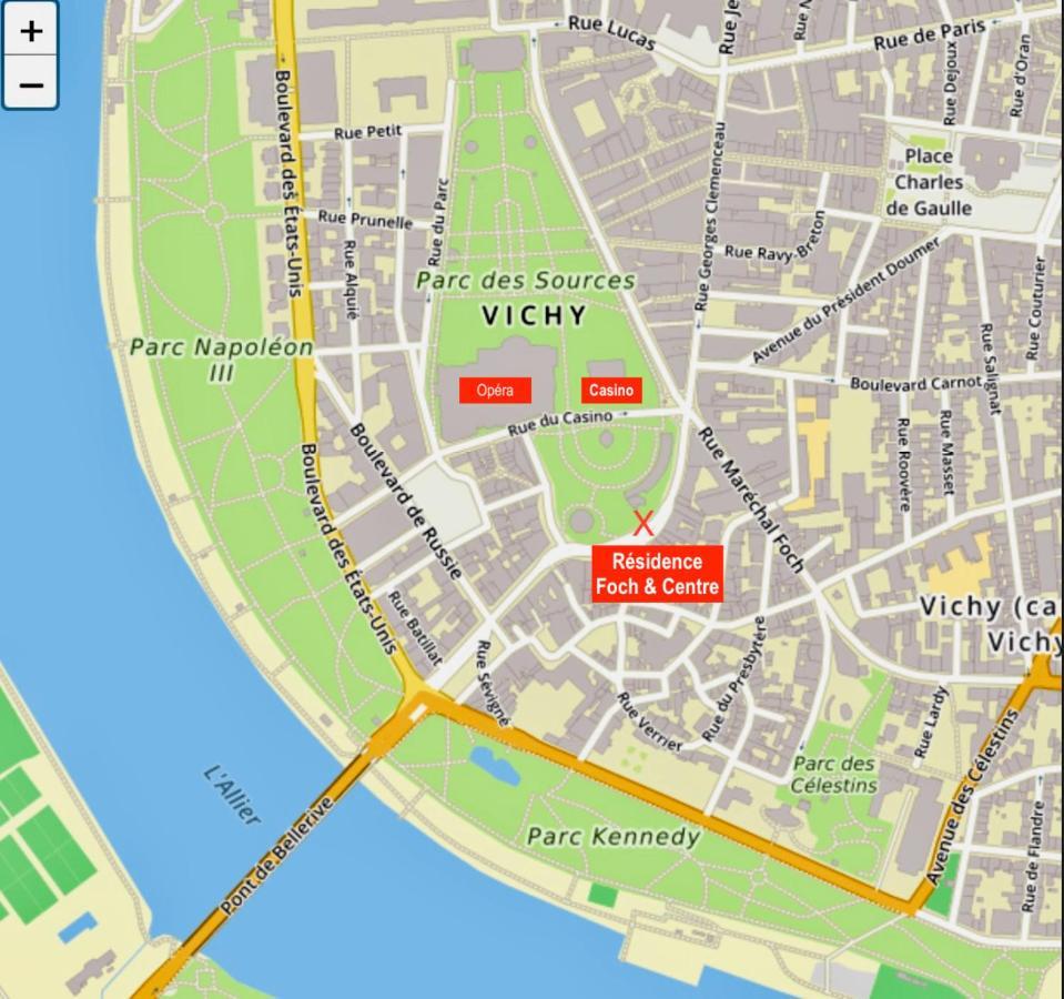 Le Vichy Centre, Spacieux Et Cosy T2 Avec Vue, Au Calme Luaran gambar